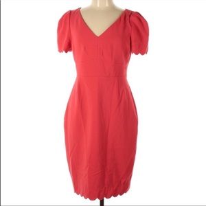 LK Bennett Red Midi Dress